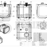Hydrauloljetank 204L 590x630x650 - 590x630x650